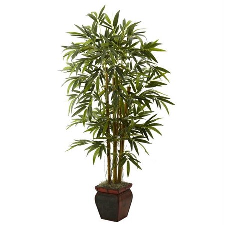 Dare2Decor 5.5’ Bamboo with Decorative Planter DA103111